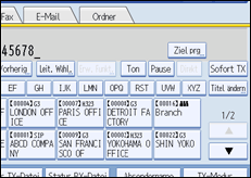Abbildung des Bedienfelds
