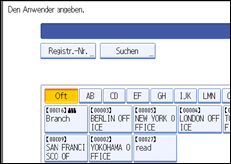 Abbildung des Bedienfelds