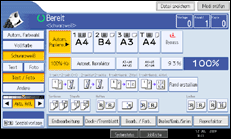 Abbildung der Bedienfeldanzeige