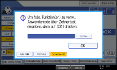Abbildung der Bedienfeldanzeige