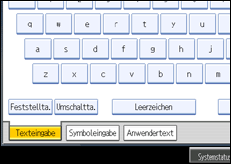 Abbildung der Bedienfeldanzeige
