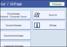 Abbildung der Bedienfeldanzeige