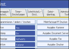 Abbildung Bedienfeld-Display
