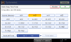 Abbildung Bedienfeldanzeige