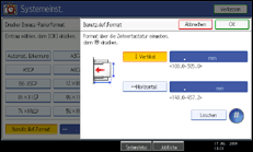 Abbildung Bedienfeldanzeige