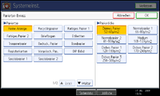 Abbildung Bedienfeldanzeige