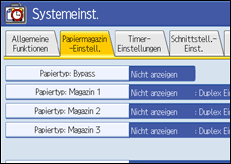 Abbildung Bedienfeldanzeige