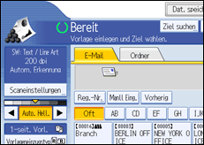Abbildung Bedienfeld-Display