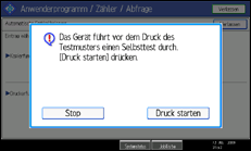 Abbildung Bedienfeldanzeige
