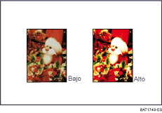 Ilustraci&oacute;n de ajuste de calidades de imagen