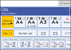 Ilustraci&oacute;n de la pantalla del panel de mandos