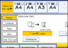 Ilustraci&oacute;n de la pantalla del panel de mandos