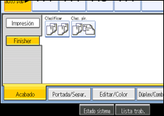 Ilustraci&oacute;n de la pantalla del panel de mandos