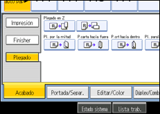 Ilustraci&oacute;n de la pantalla del panel de mandos