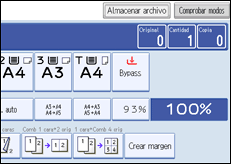 Ilustraci&oacute;n de la pantalla del panel de mandos
