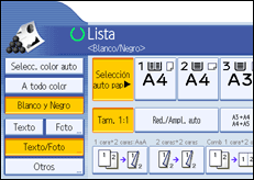Ilustraci&oacute;n de la pantalla del panel de mandos