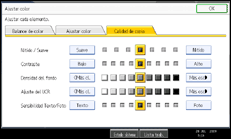Ilustraci&oacute;n de la pantalla del panel de mandos