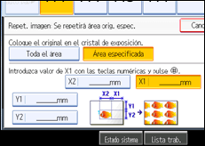 Ilustraci&oacute;n de la pantalla del panel de mandos