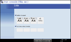 Ilustraci&oacute;n de la pantalla del panel de mandos