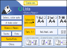Ilustraci&oacute;n de la pantalla del panel de mandos