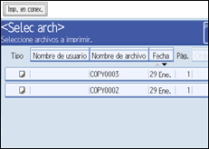 Ilustraci&oacute;n de la pantalla del panel de mandos