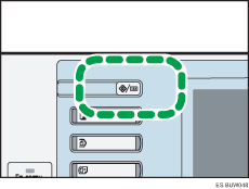 Ilustración de la tecla Herramientas usuario/Contador