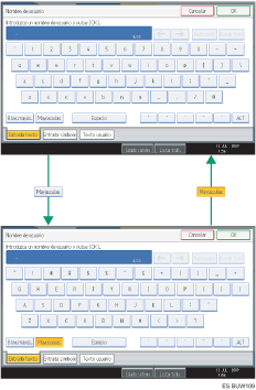 Ilustraci&oacute;n de teclas