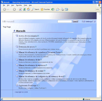 Ilustraci&oacute;n de la pantalla del navegador web
