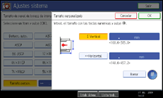 Ilustraci&oacute;n de la pantalla del panel de operaciones