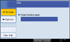 Ilustraci&oacute;n de la pantalla del panel de operaciones