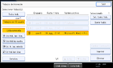 Ilustraci&oacute;n de la pantalla del panel de operaciones