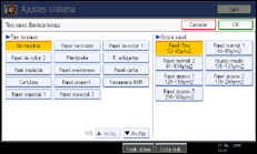 Ilustraci&oacute;n de la pantalla del panel de operaciones