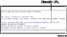Ilustración de un e-mail