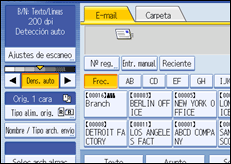 Ilustración del panel de operaciones