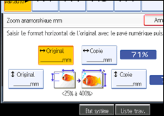 Illustration de l&apos;écran du panneau de commande.