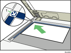 Illustratie van de glasplaat