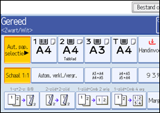 Schermafbeelding bedieningspaneel