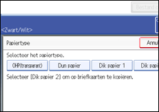Schermafbeelding bedieningspaneel