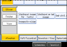 Schermafbeelding bedieningspaneel