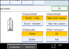 Schermafbeelding bedieningspaneel