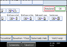 Schermafbeelding bedieningspaneel