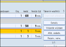 Schermafbeelding bedieningspaneel
