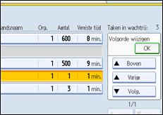 Schermafbeelding bedieningspaneel