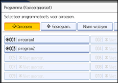 Schermafbeelding bedieningspaneel
