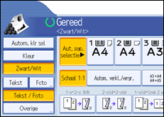 Schermafbeelding bedieningspaneel