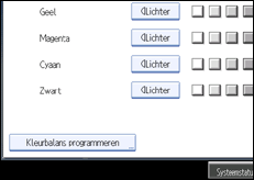 Schermafbeelding bedieningspaneel