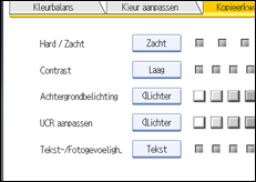 Schermafbeelding bedieningspaneel