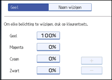 Schermafbeelding bedieningspaneel
