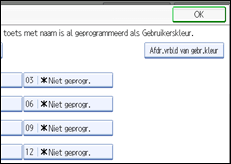 Schermafbeelding bedieningspaneel