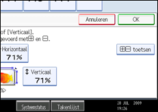Schermafbeelding bedieningspaneel